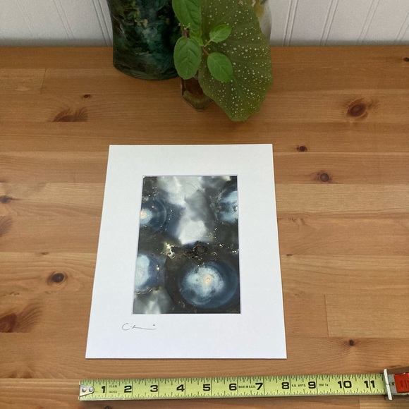 New Original Signed Artwork Alcohol Ink on Paper - Picture 6 of 6